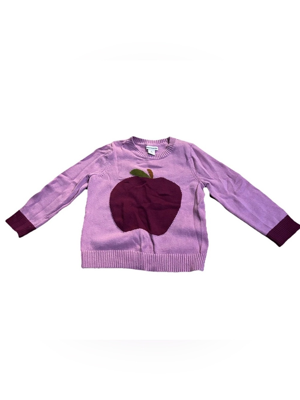 Charming Amazon Essentials Pink Sweater with cute Apple Design